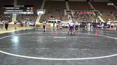 1A-4A 165 Champ. Round 1 - Cameron Chappelle, Montgomery Catholic Prep School vs Humphrey Caro, J.U. Blacksher
