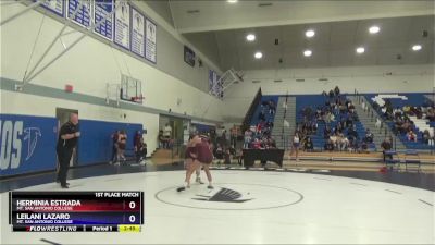 124 lbs 1st Place Match - Herminia Estrada, Mt. San Antonio College vs Leilani Lazaro, Mt. San Antonio College