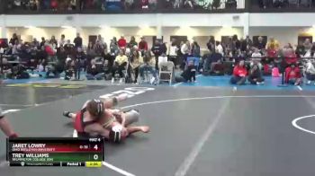 165 lbs Prelim - Jaret Lowry, Ohio Wesleyan University vs Trey Williams, Wilmington College (oh)