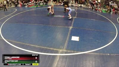 45 lbs Cons. Round 2 - Titan Larimore, Dove Creek vs Stratton Kay, JWC