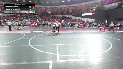 87 lbs Cons. Round 5 - Mason Azarian, B.A.M Training Center vs Jase DeGrave, Luxemburg-Casco Wrestling Club