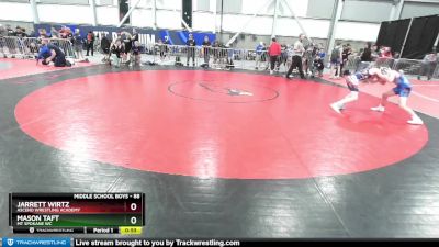 88 lbs Cons. Round 4 - Mason Taft, Mt Spokane WC vs Jarrett Wirtz, Ascend Wrestling Academy