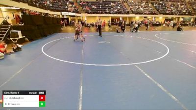 Boys 3rd-4th Grade - 63 Cons. Round 4 - Jace Hubbard, Immortal Athletics WC vs Gunnar Brown, Immortal Athletics WC