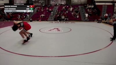 152 lbs Semis - Westin Ingham, Pinnacle Wrestling Club vs Kam Koerner, Cobra Wrestling