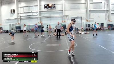 88 lbs Round 5 (6 Team) - Michael Wibur, Brawler Elite vs AJ Pifer, Lake/Armory Blue