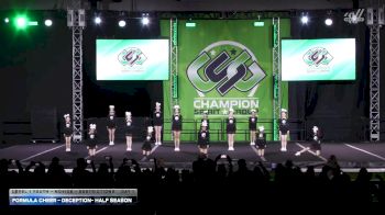 Formula Cheer - DECEPTION- Half Season [2026 L1 Youth - Novice - Restrictions Day 1] 2026 CSG Grand Nationals