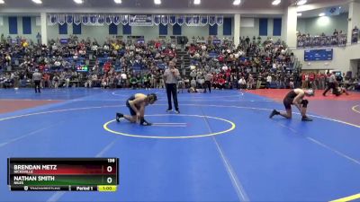 138 lbs Cons. Round 4 - Nathan Smith, Niles vs Brendan Metz, Hicksville