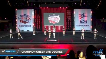 - Champion Cheer 3rd Degree [2019 Junior - Small 3 Day 1] 2019 NCA North Texas Classic
