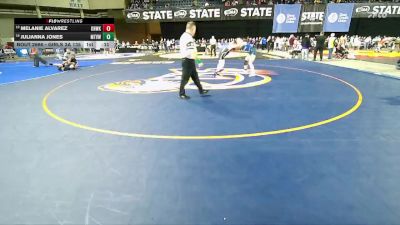 Girls 3A 135 lbs Cons. Round 4 - Melanie Alvarez, Kennewick (Girls) vs Julianna Jones, Mountain View (Girls)