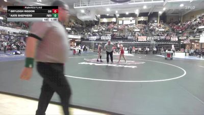 120 lbs Cons. Semi - Bryleigh Rigdon, Caney Valley Hs vs Kate Shepherd, Pomona-West Franklin Hs