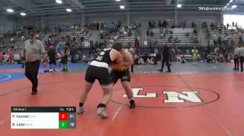 285 lbs Prelims - Peyton Kendall, Midwest Xtreme Wrestling Silver vs Bradley Leon, Buffalo Valley Blue