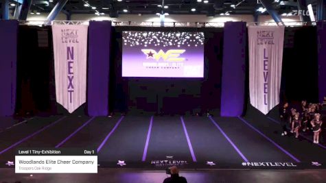 Woodlands Elite Cheer Company - Troopers Oak Ridge [2023 Level 1 Tiny-Exhibition Day 1] 2023 Next Level Nationals-Houston