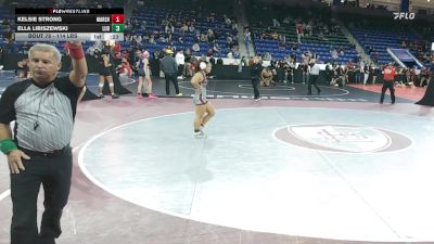 114 lbs Quarterfinal - Kelsie Strong, Marshwood vs Ella Libiszewski, Ludlow