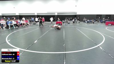 157 lbs Aiden Chur, California Gold vs Cavin Carlson, Minnesota Red