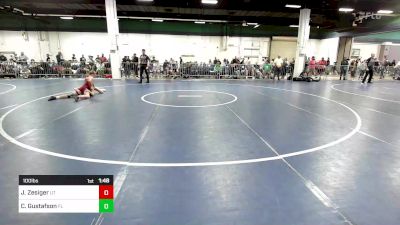 100 lbs Round Of 64 - Jake Zesiger, UT vs Case Gustafson, FL