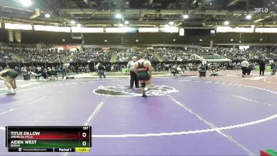 157 lbs Cons. Round 1 - Aiden West, Borah vs Titus Dillow, American Falls