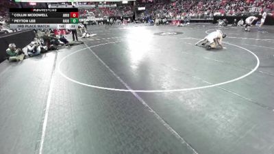 D1-150 lbs 3rd Place Match - Peyton Lee, Kaukauna vs Collin McDowell, Arrowhead