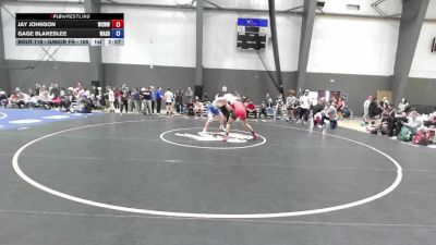 Junior FS - 175 lbs Champ. Round 2 - Jay Johnson, White Center Warriors Wrestling Club vs Gage Blakeslee, Washington