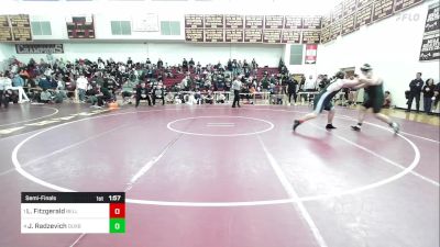 285 lbs Semifinal - Landry Fitzgerald, Bellingham vs Jonny Radzevich, Duxbury