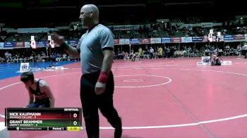 141 lbs Semis (4 Team) - Nick Kaufmann, Roanoke College vs Grant Brammer, Liberty University