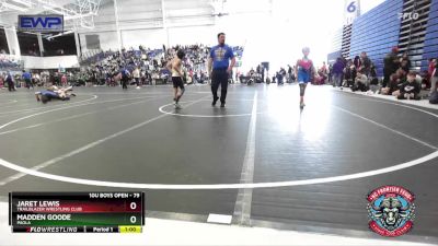 79 lbs Cons. Round 1 - Jaret Lewis, Trailblazer Wrestling Club vs Madden Goode, Paola