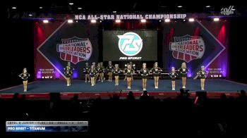 Pro Spirit - Titanium [2026 L2 Junior - Flex - D2 - Small - A Day 1] 2026 NCA All-Star National Championship