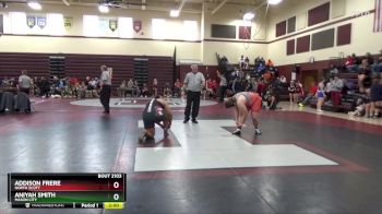 235 lbs Quarterfinal - Aniyah Smith, Mason City vs Addison Frere, North Scott