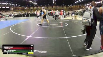 285 lbs Champ. Round 2 - Gozie Mosi, Cypress Bay vs Jacob George, Bartram Trail H.S.