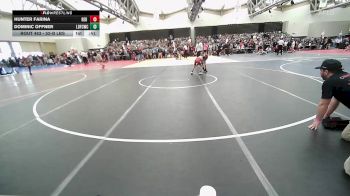 52-B lbs Consi Of 8 #1 - Hunter Farina, Red Hawk Wrestling vs Dominic Offner, Lions Den FCWC