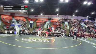 106 lbs Quarterfinals (8 Team) - Ethan Hunt, Linden vs Caleb Frazier, New Boston Huron
