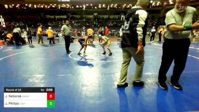 95 lbs Round Of 32 - Jace Neborak, American MMAW vs Jacob Philips, Central Youth Wrestling