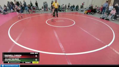 43 lbs Cons. Semi - Maxwell Carson, Texas Takedown Academy vs Julian Salinas, Texas Takedown Academy