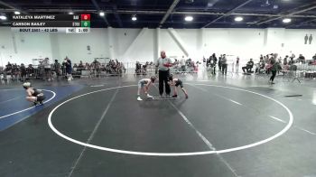 42 lbs Round Of 16 - Kataleya Martinez, Bad Cat WC vs Carson Bailey, Stout Wr Ac