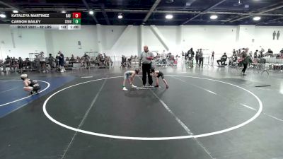 42 lbs Round Of 16 - Kataleya Martinez, Bad Cat WC vs Carson Bailey, Stout Wr Ac
