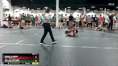 100 lbs Round 4 (6 Team) - Jonas Lusker, Dirty Jersey vs Kellan McCabe, Mat Warriors Yellow