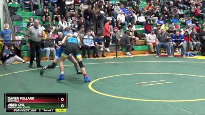 113 lbs Quarterfinal - Aiden Ohl, Ontario High School vs Xavier Pollard, Louisville