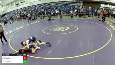 14U Boys - 110 lbs Cons. Round 3 - Louden Eure, Charger Wrestling Club vs Dawson Beckley, Team Tulsa Wrestling Club