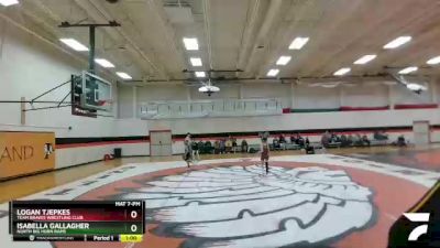 125-130 lbs Cons. Semi - Logan Tjepkes, Team Braves Wrestling Club vs Isabella Gallagher, North Big Horn Rams