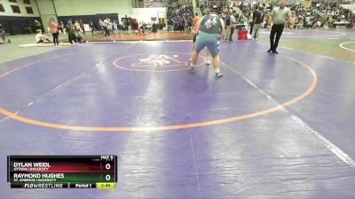 285 lbs Champ. Round 1 - Raymond Hughes, St. Ambrose University vs Dylan Weidl, Ottawa University