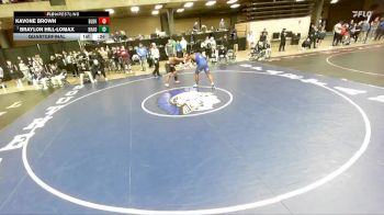 215 lbs Quarterfinal - Braylon Hill-Lomax, Unattached vs Kavone Brown, Unattached