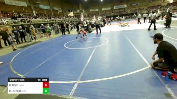 46 lbs Quarterfinal - Brody Koch, Montrose Wrestling Club vs Murphy Arnold, Chatfield WC