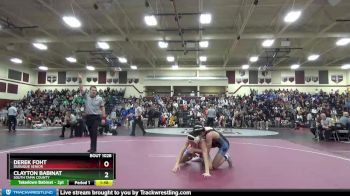 126 lbs Cons. Round 2 - Clayton Babinat, South Tama County vs Derek Foht, Dubuque Senior
