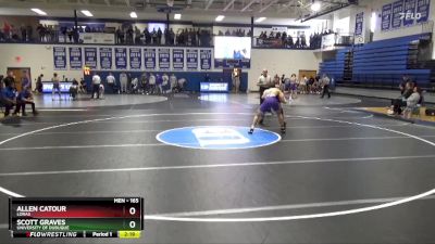 165 lbs Champ. Round 1 - Scott Graves, University Of Dubuque vs Allen Catour, Loras