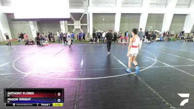 97 lbs Cons. Round 2 - Anthony Flores, ID vs Mason Wright, ID