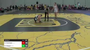 90 lbs Rr Rnd 7 - Angelina Cassioppi, Bedlam vs Baylee Keegan, Oregon Womens