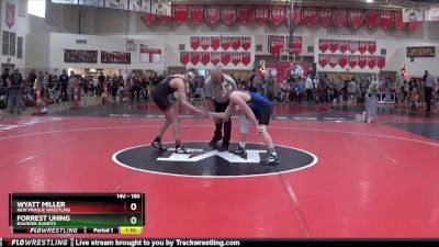 150 lbs Round 2 - Forrest Uhing, Boarder Bandits vs Wyatt Miller, New Prague Wrestling