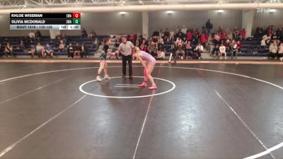 115-126 lbs Quarterfinal - Olivia McDonald, 308 Wrestling Academy vs Khloe Wiseman, Elevate Wrestling Academy