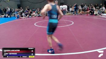 97 lbs Round 1 - Mason Lancaster, WA vs Cody Sieminski, OR