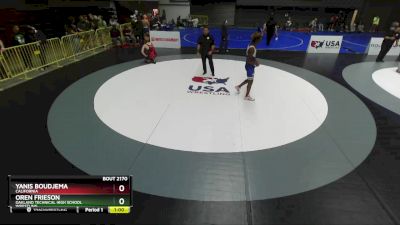 175 lbs Cons. Round 6 - Yanis Boudjema, California vs Oren Frieson, Oakland Technical High School Wrestling