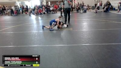 70 lbs Round 2 - Zekiel Holmes, Pine River Middle School vs Owen Tomlinson, Avoca Elementary School